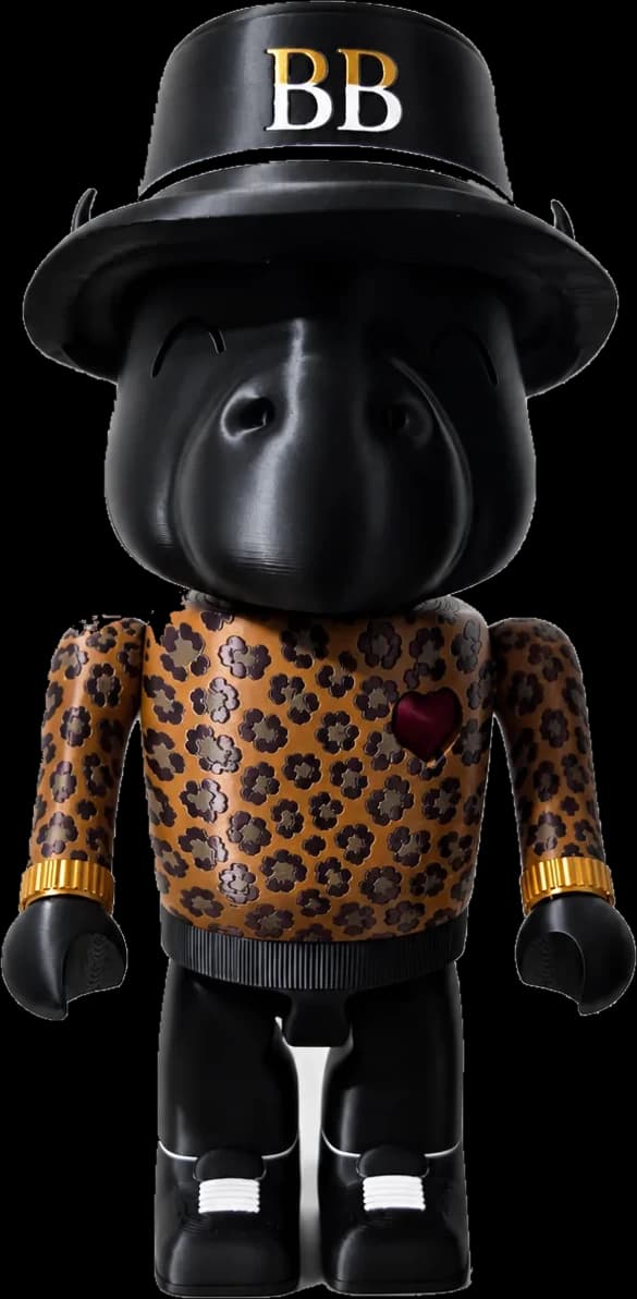 Happi Buffalo, Cheetah Print: a collectible buffalo figure