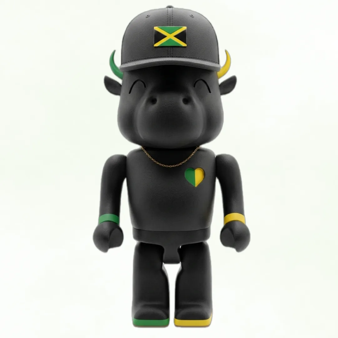 Obsidian Black Jamaican Heart (No.1)
